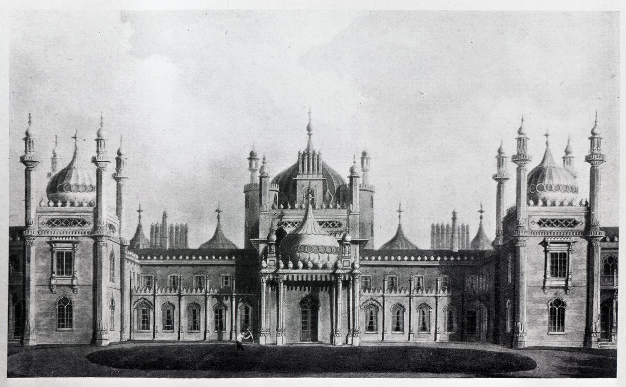 الواجهة الغربية لجناح برايتون بواسطة Augustus Welby Northmore Pugin