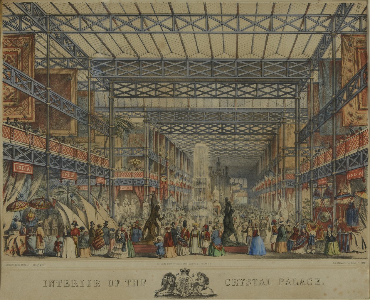 داخل قصر كريستال ، 1851 بواسطة أوغسطس بتلر