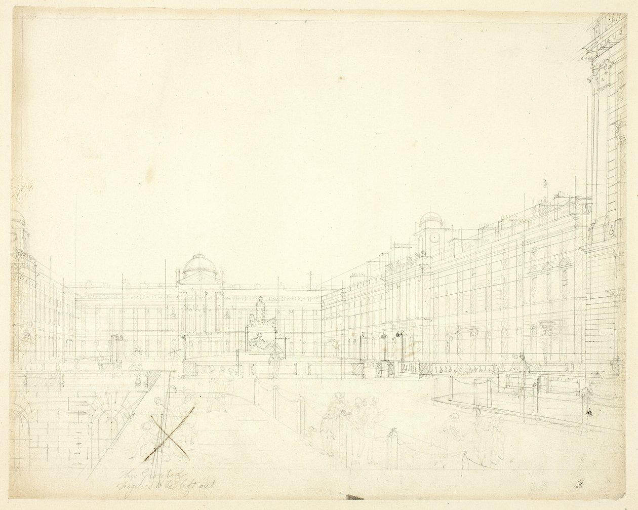 دراسة عن Somerset House ، Strand ، من Microcosm في لندن بواسطة أوغسطس تشارلز بوجين