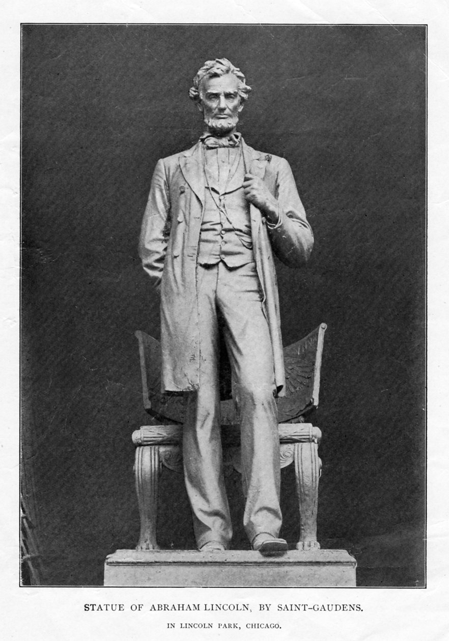 تمثال أبراهام لنكولن ، لينكولن بارك ، شيكاغو ، 1887 بواسطة أوغسطس سانت جاودينز
