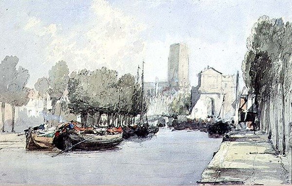 دوردريخت (رسم) بواسطة أوغستس وول Callcott