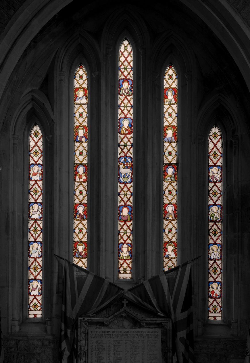 عشق الخروف ، 1850 (زجاج ملون) بواسطة Augustus Welby Northmore Pugin