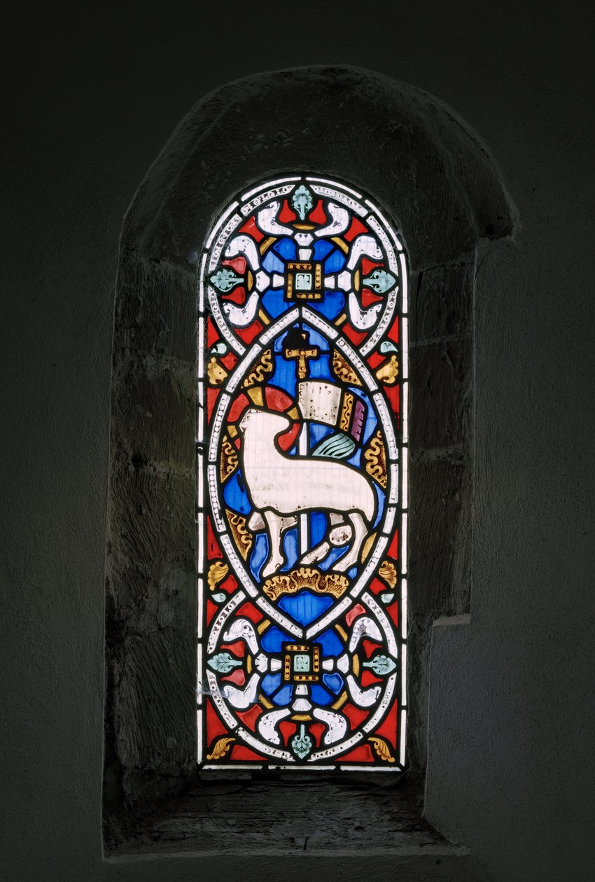 Agnus Dei ، حمل الله ، 1849 (زجاج ملون) بواسطة Augustus Welby Northmore Pugin