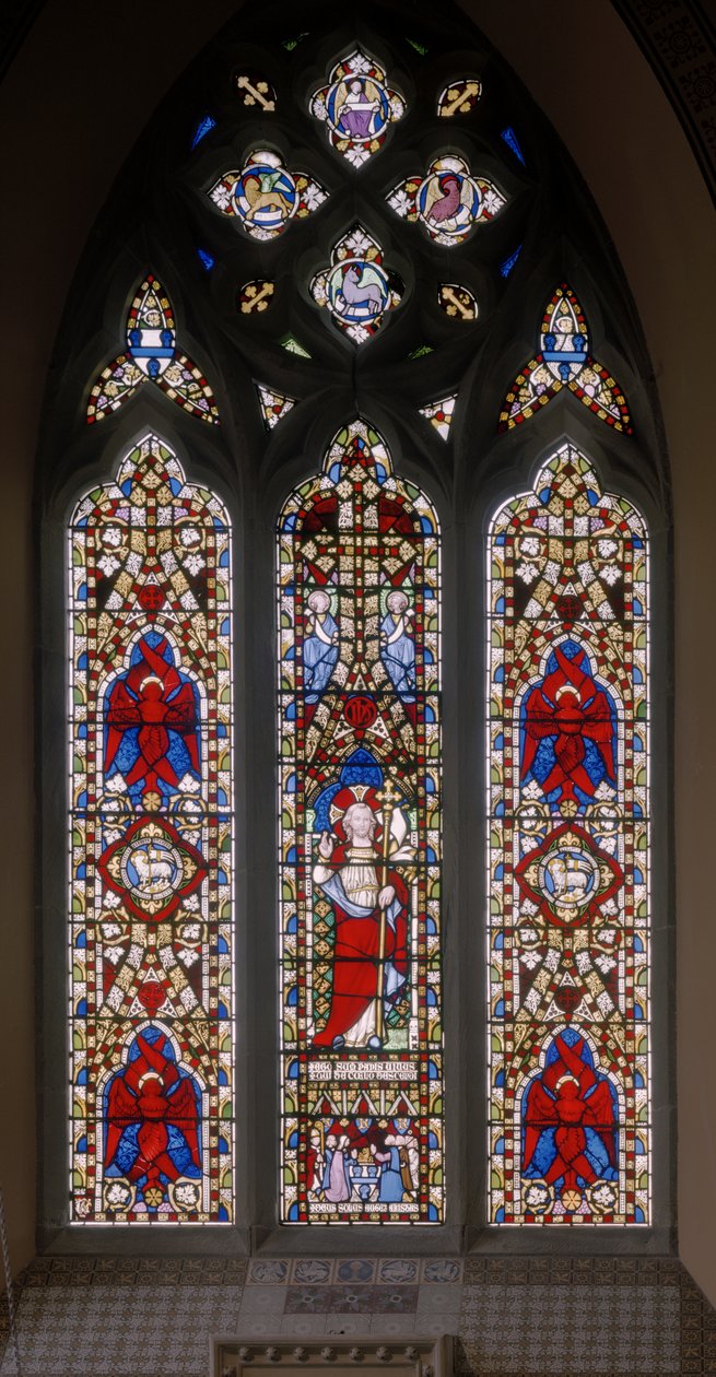 المسيح مع سيرافيم ، 1844 (زجاج ملون) بواسطة Augustus Welby Northmore Pugin