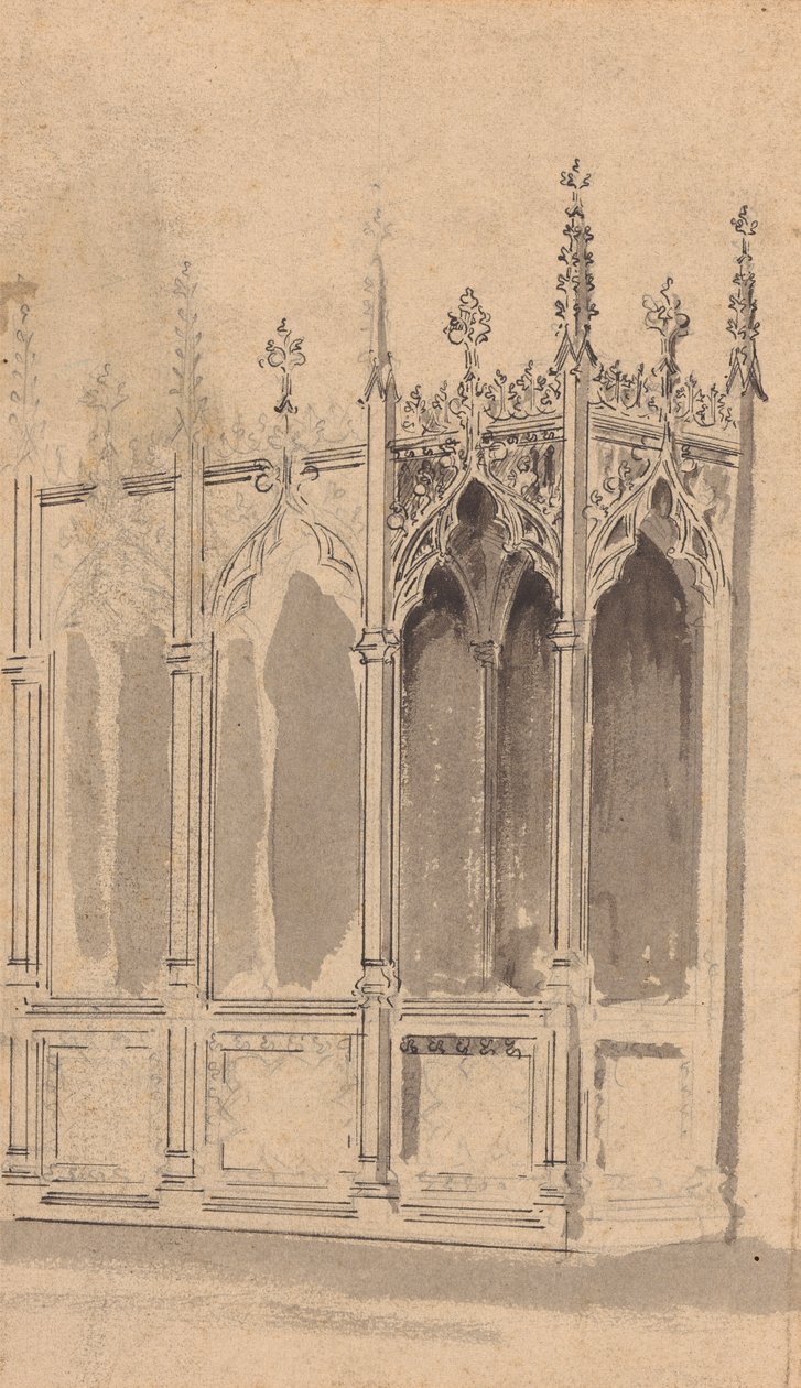 تصميم لشاشة قوطية بواسطة Augustus Welby Northmore Pugin