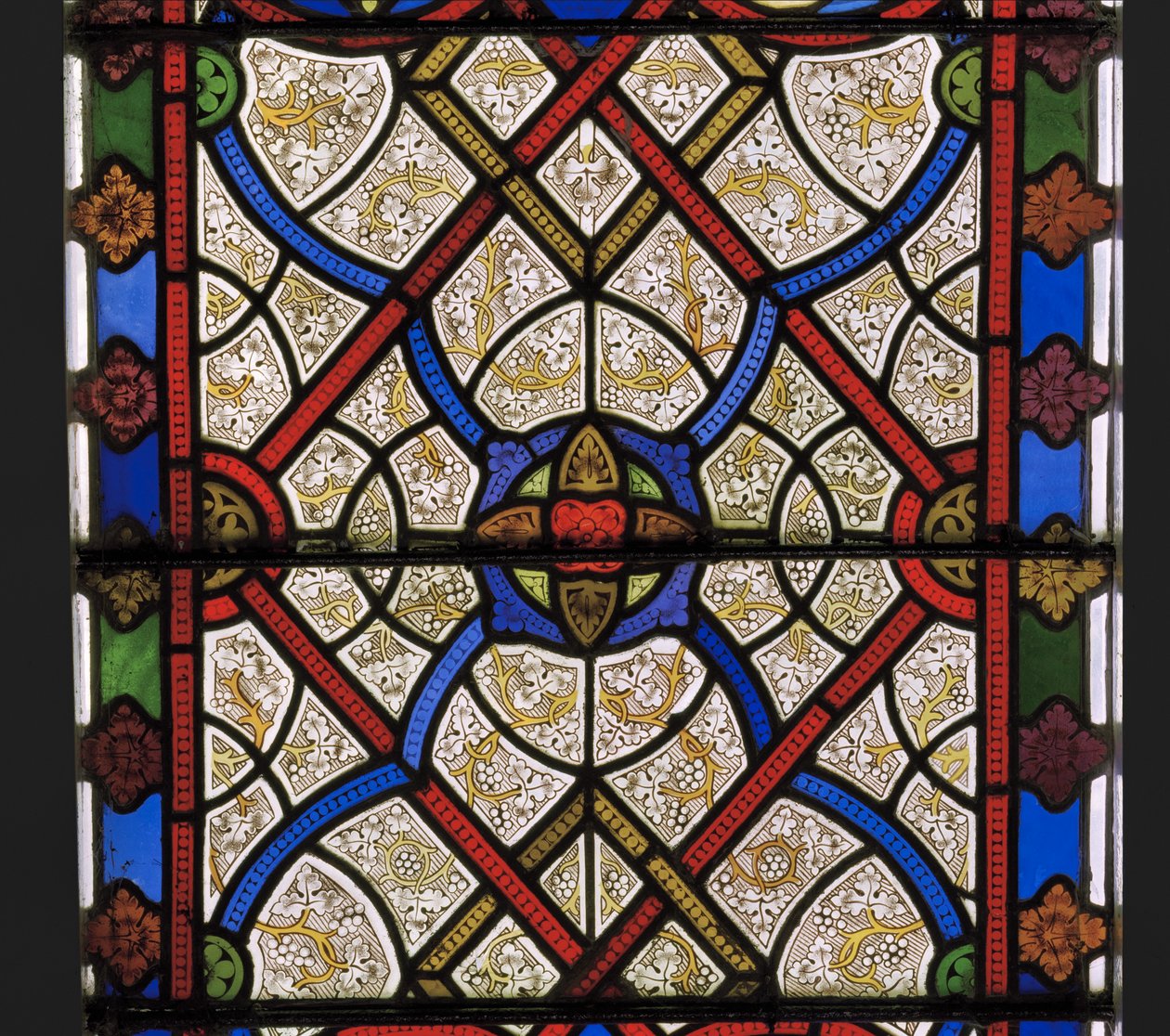 النافذة الشرقية ، التفاصيل ، 1849 (زجاج ملون) بواسطة Augustus Welby Northmore Pugin