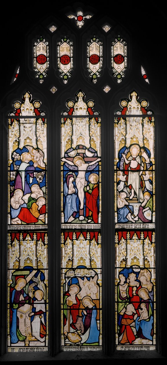 أحداث من حياة المسيح ومريم العذراء ، 1851 (زجاج ملون) بواسطة Augustus Welby Northmore Pugin