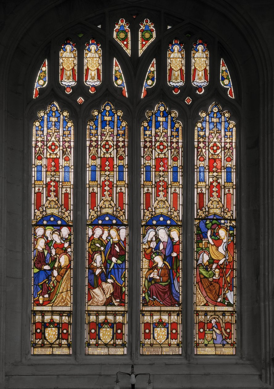 الأحداث في حياة القديسة مريم المجدلية ، 1848 (زجاج ملون) بواسطة Augustus Welby Northmore Pugin