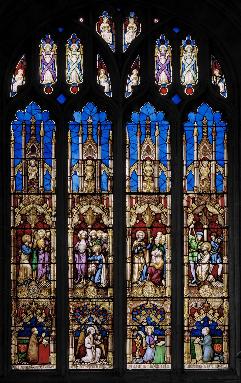 الأحداث في حياة القديس توما الرسول ، ج .1843 (زجاج ملون) بواسطة Augustus Welby Northmore Pugin