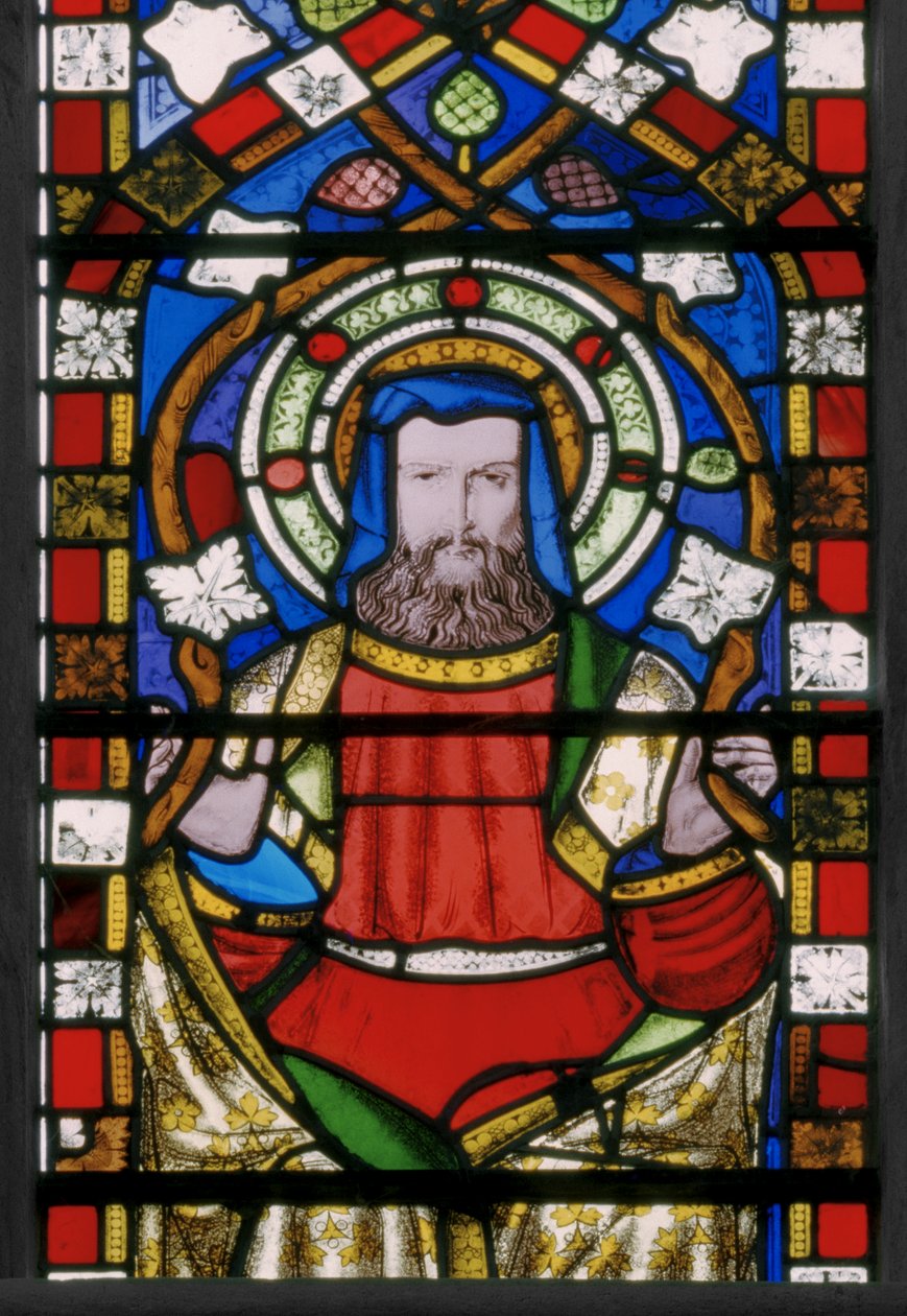شجرة جيسي ، التفاصيل ، 1848 (زجاج ملون) بواسطة Augustus Welby Northmore Pugin