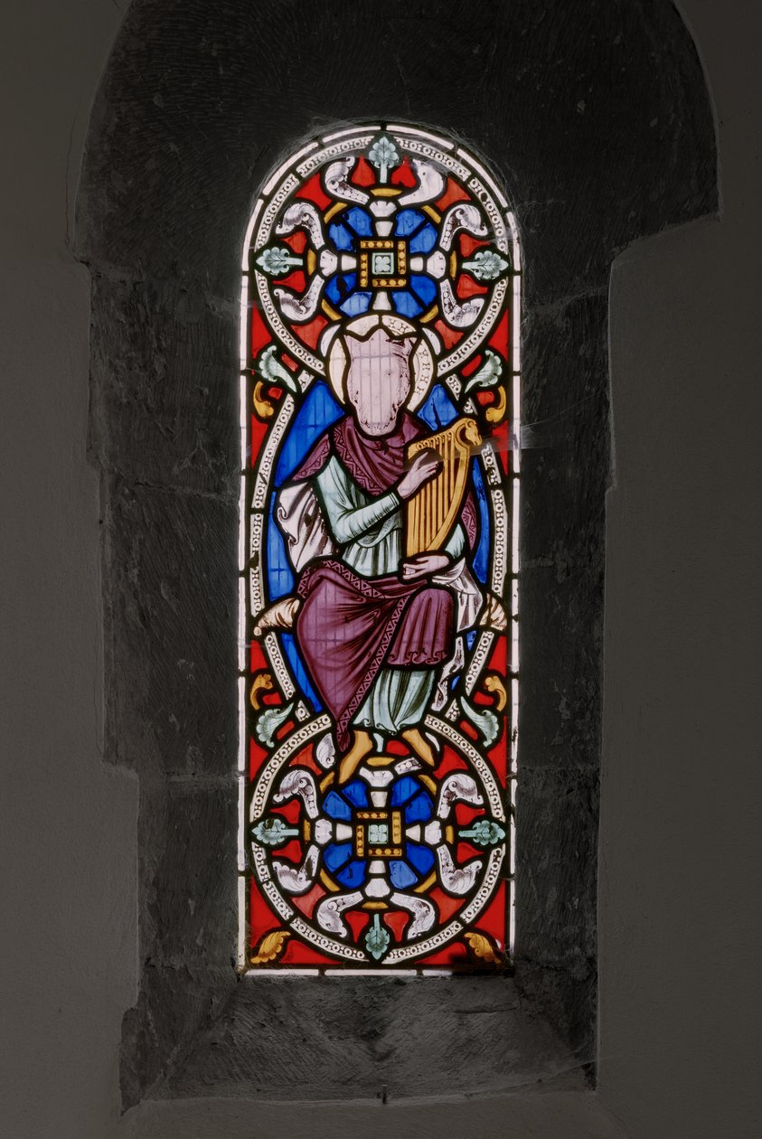 الملك داود ، 1849 (زجاج ملون) بواسطة Augustus Welby Northmore Pugin