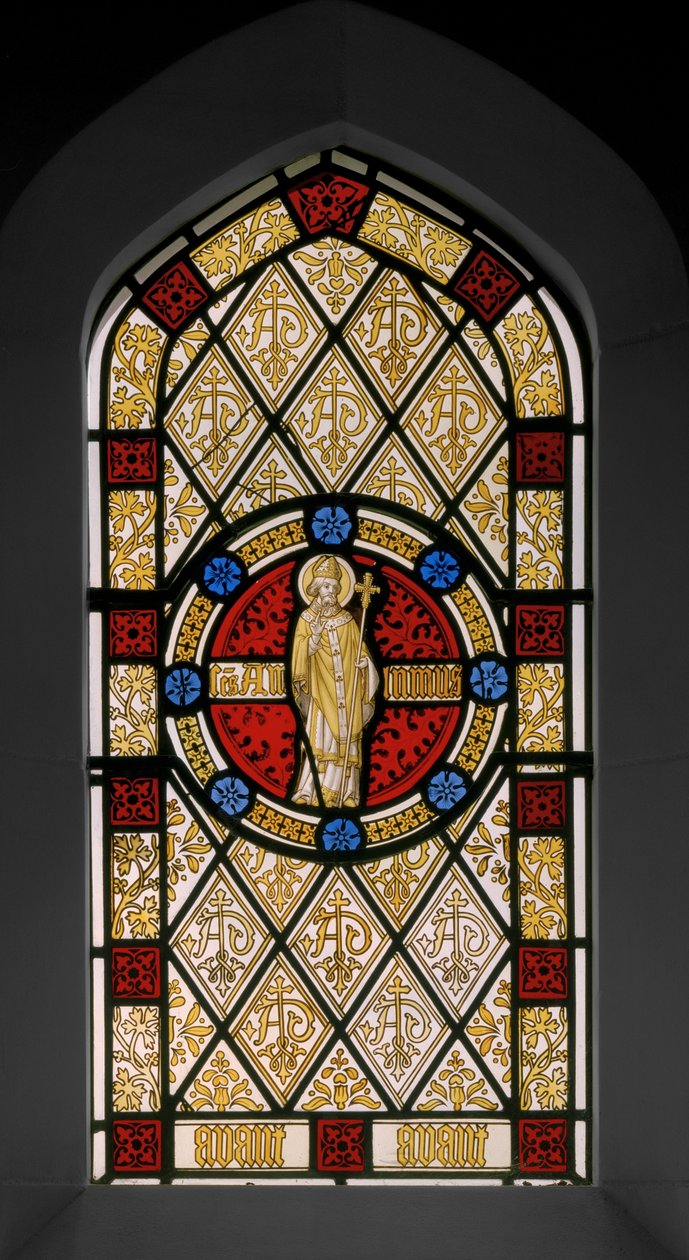نافذة المكتبة ، 1844 (زجاج ملون) بواسطة Augustus Welby Northmore Pugin