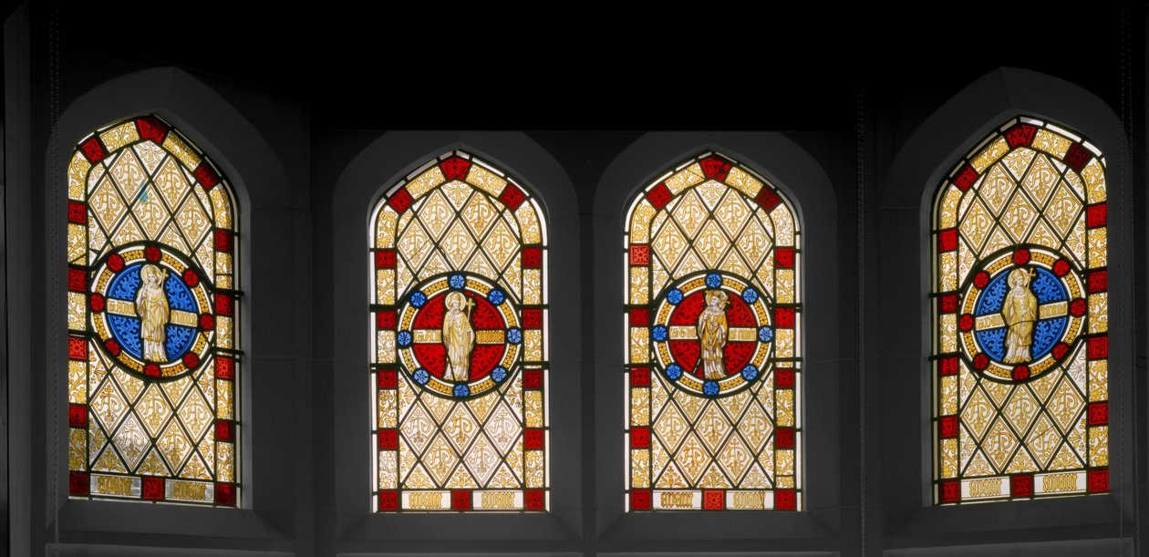 نافذة المكتبة ، 1844 (زجاج ملون) بواسطة Augustus Welby Northmore Pugin