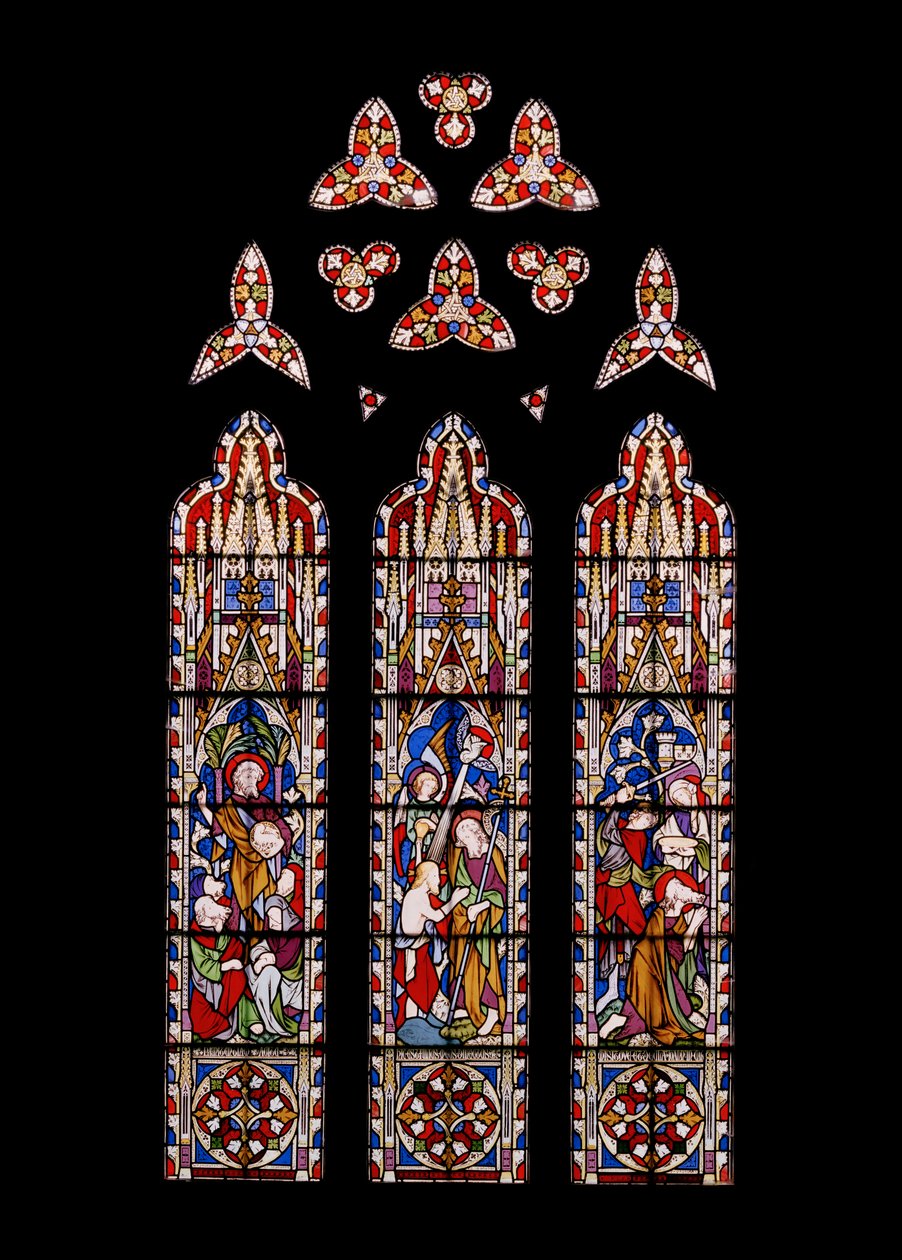 حياة القديس يوحنا المعمدان ، 1852 (زجاج ملون) بواسطة Augustus Welby Northmore Pugin
