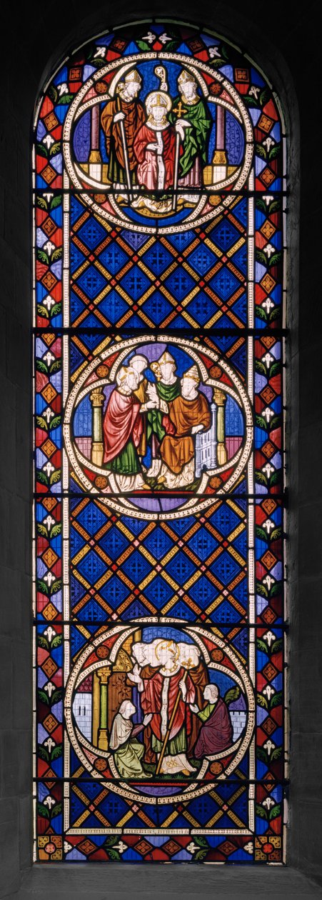 حياة ويليام أوف يورك ، 1848 (زجاج ملون) بواسطة Augustus Welby Northmore Pugin