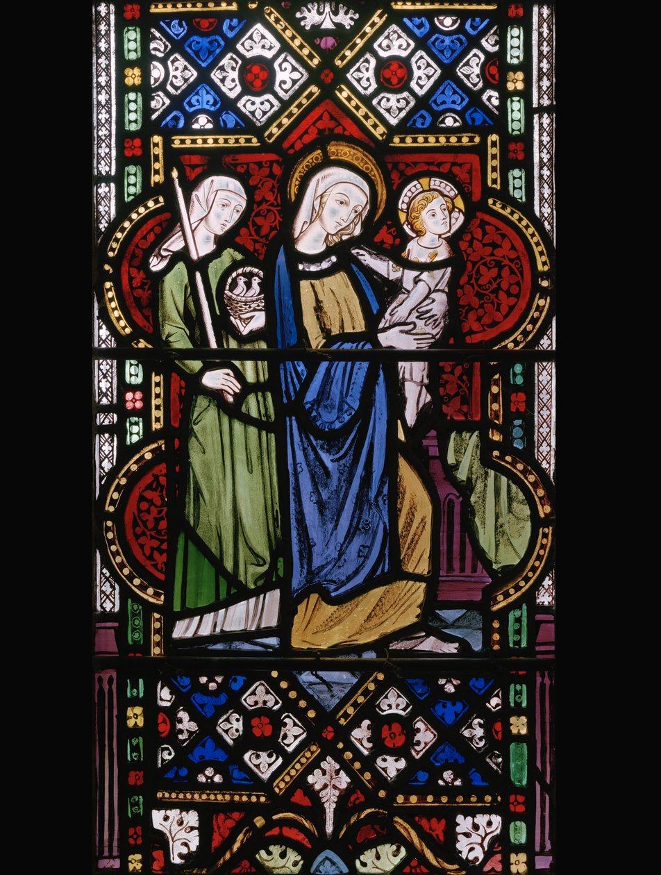 عرض في المعبد ، 1850 (زجاج ملون) بواسطة Augustus Welby Northmore Pugin