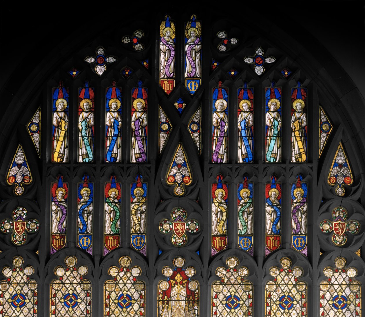 سانت ألبان ، التفاصيل ، c.1841 (زجاج ملون) بواسطة Augustus Welby Northmore Pugin