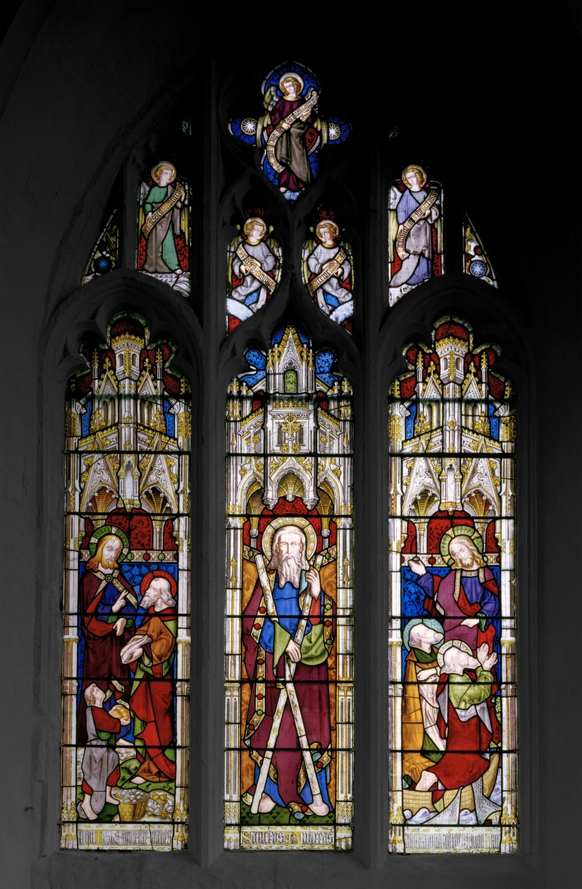 سانت أندرو وكريست ميراكلز ، 1851 (زجاج ملون) بواسطة Augustus Welby Northmore Pugin