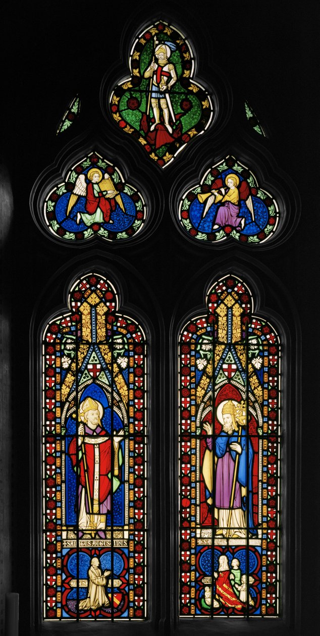 سانت أوغسطين وسانت غريغوري ، Chapel East Window ، c.1844 (زجاج ملون) بواسطة Augustus Welby Northmore Pugin