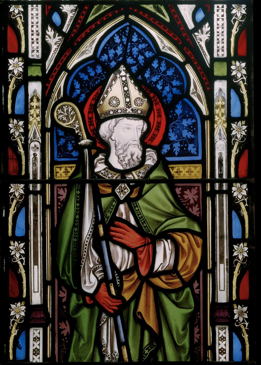 سانت ديفيد ، التفاصيل (زجاج ملون) بواسطة Augustus Welby Northmore Pugin