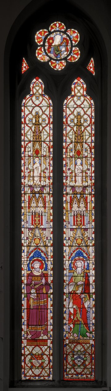 القديس فرنسيس الأسيزي والقديس توماس الرسول ، 1852 (زجاج محشور) بواسطة Augustus Welby Northmore Pugin