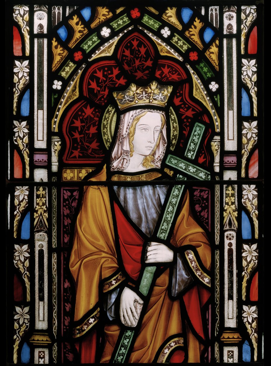 سانت هيلين ، التفاصيل (زجاج ملون) بواسطة Augustus Welby Northmore Pugin