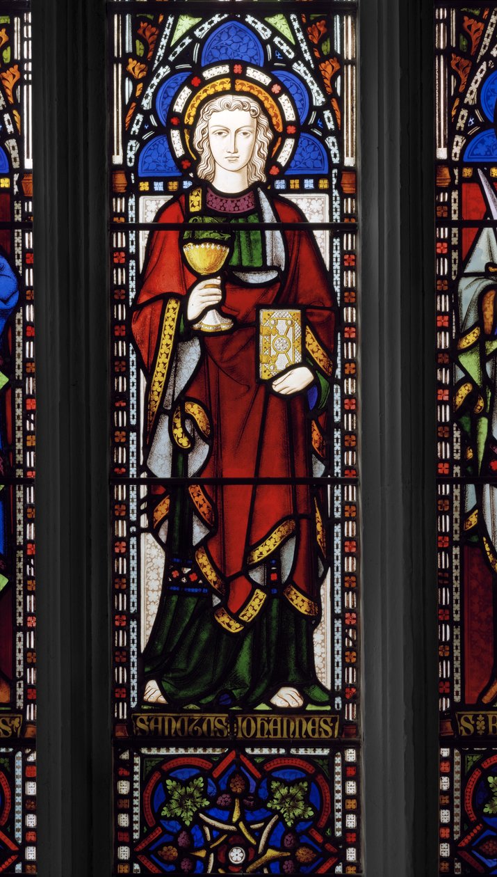 سانت جون الإنجيلي ، 1849 (زجاج ملون) بواسطة Augustus Welby Northmore Pugin