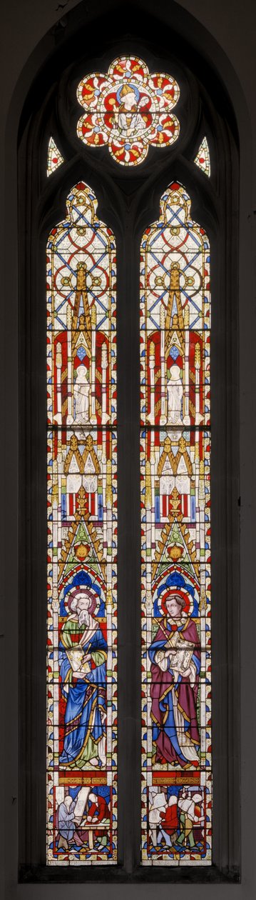 سانت لوك وسانت أندرو كريت ، 1853 (زجاج ملون) بواسطة Augustus Welby Northmore Pugin