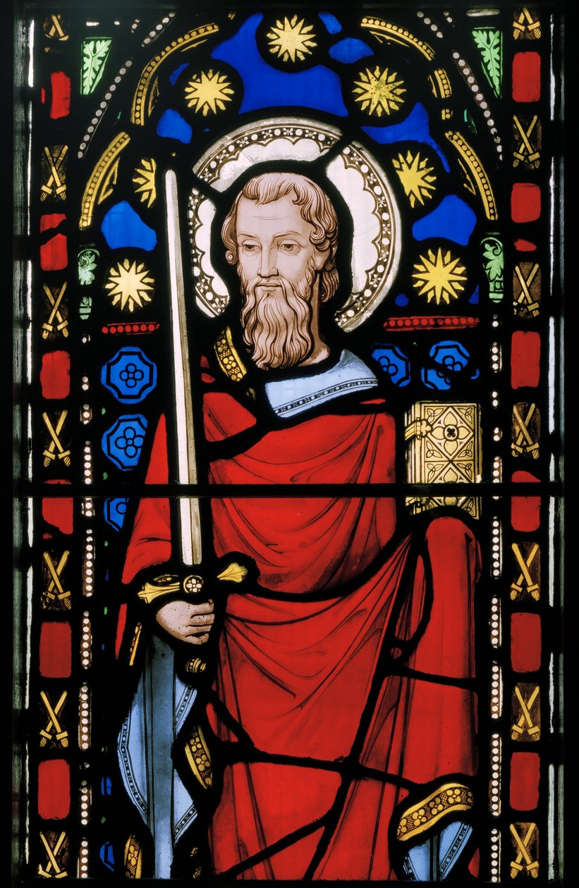 سانت بول ، التفاصيل ، c.1845 (زجاج ملون) بواسطة Augustus Welby Northmore Pugin
