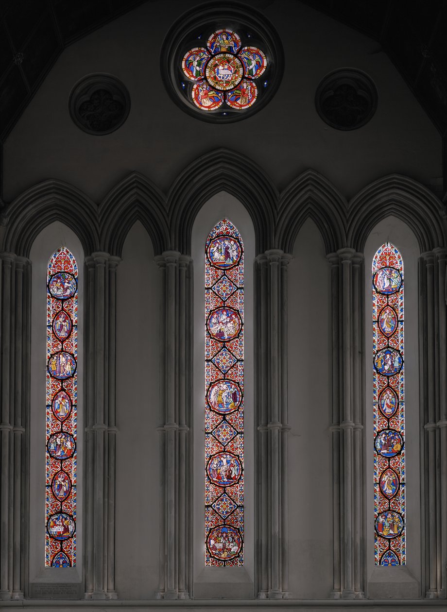 آلام المسيح ، النافذة الشرقية ، 1848-1850 (زجاج ملون) بواسطة Augustus Welby Northmore Pugin