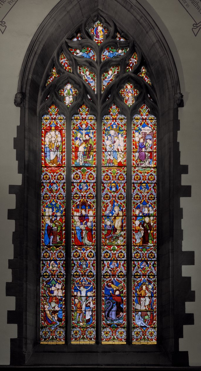 أنواع بمضادات أنواع ، 1850 (زجاج ملون) بواسطة Augustus Welby Northmore Pugin