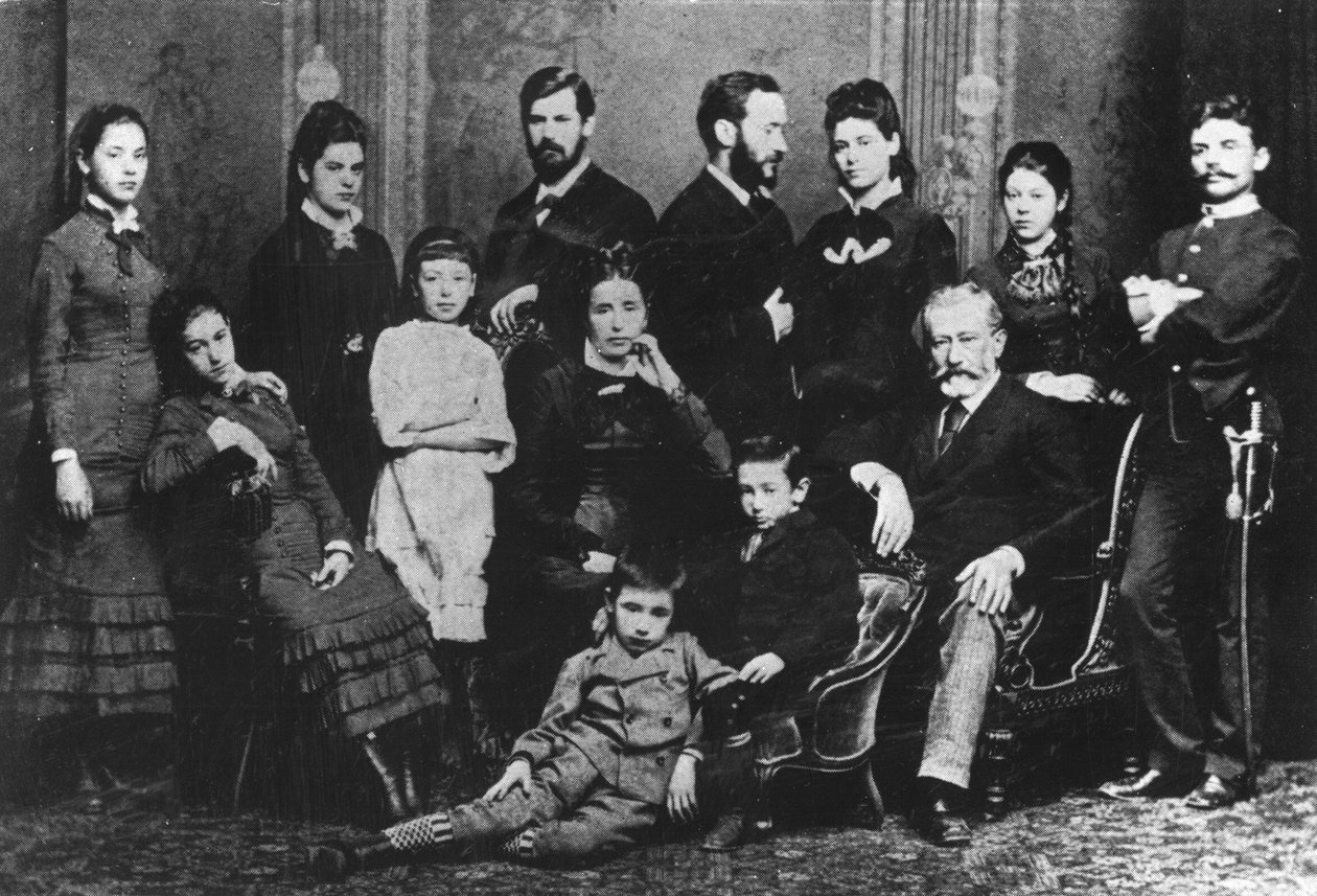 عائلة فرويد ، 1876 بواسطة مصور نمساوي