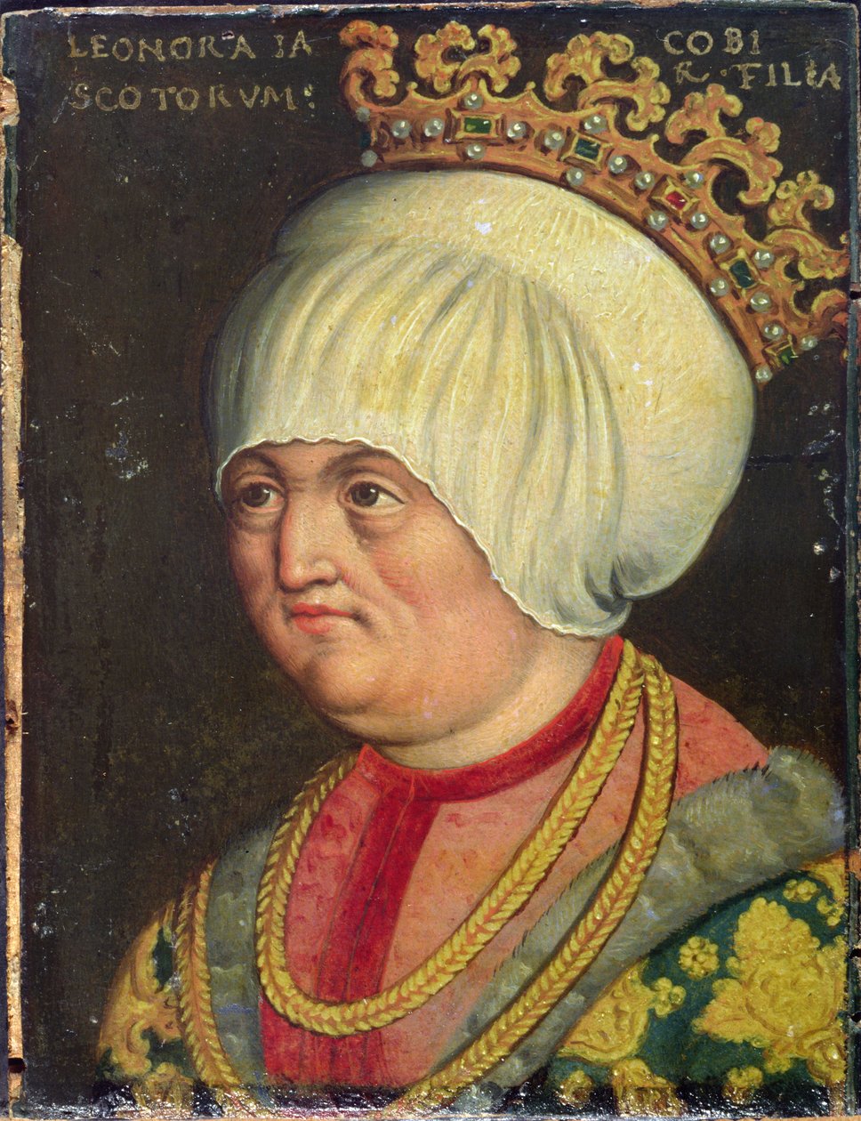 إليانور ستيوارت (1458-80) ، ابنة جيمس الثاني من اسكتلندا (1437-60) ، 1578-80 (زيت على ورق) بواسطة المدرسة النمساوية