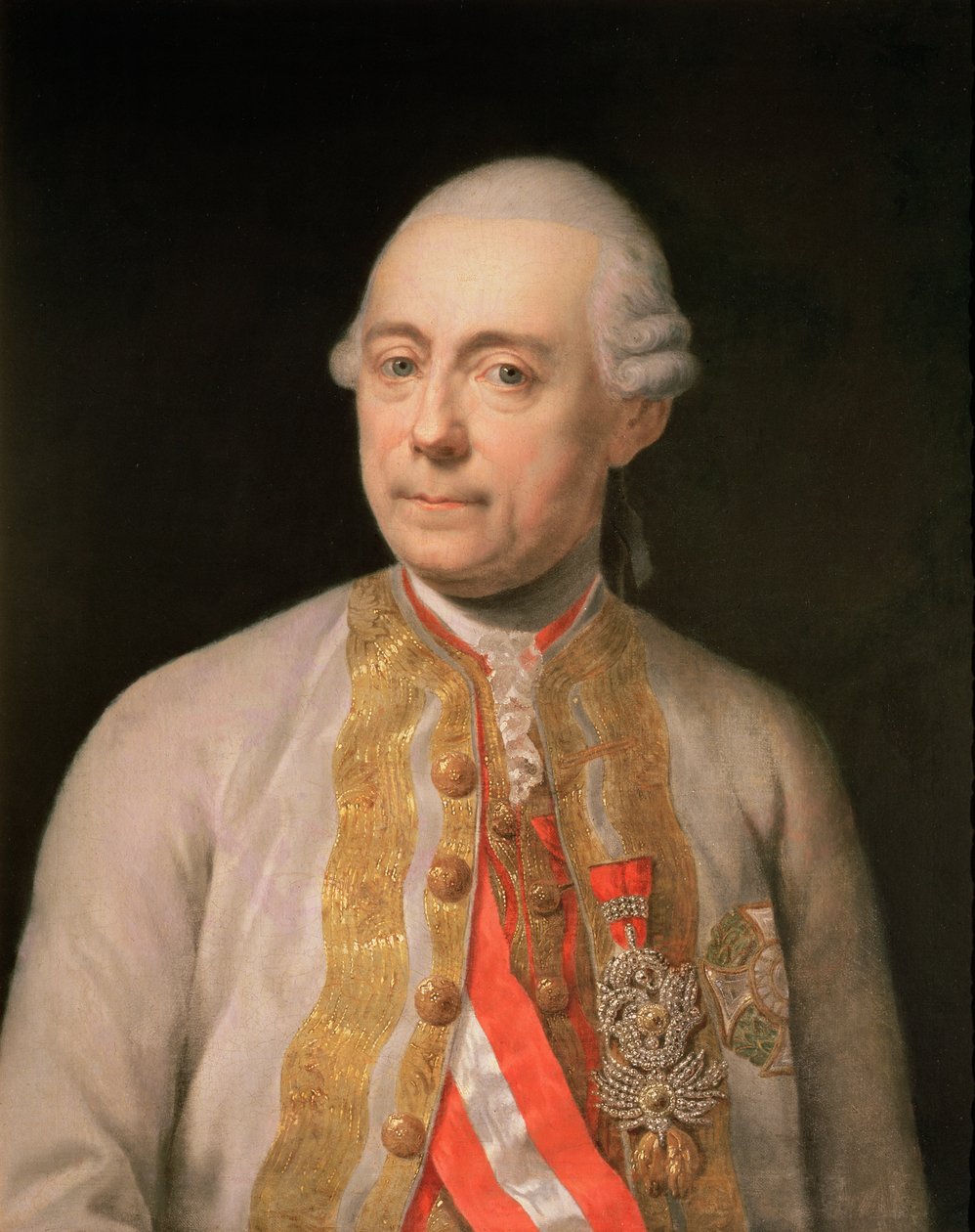 فرانسيس موريس لاسي ، المعروف باسم فرانز موريتز لاسي (1725-1801) ، مارشال الميدان الأيرلندي في الجيش النمساوي ، القائد المشترك في حرب الخلافة البافارية بواسطة المدرسة النمساوية