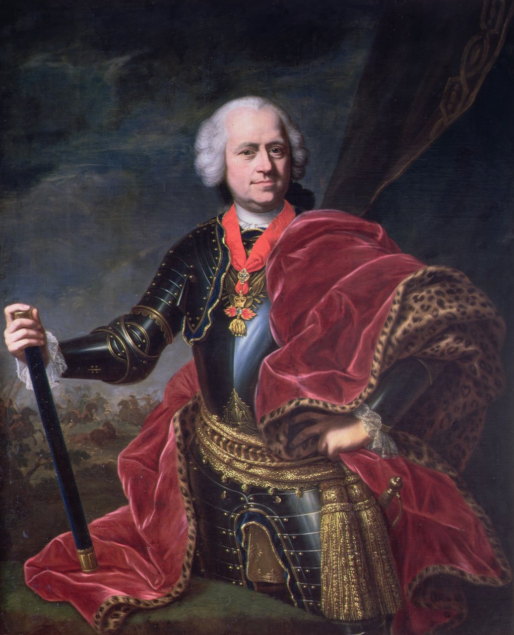كارولي جوزيف باتثياني (1698-1772) ، أمير باتثياني ، مجري مارشال في الخدمة النمساوية بواسطة المدرسة النمساوية