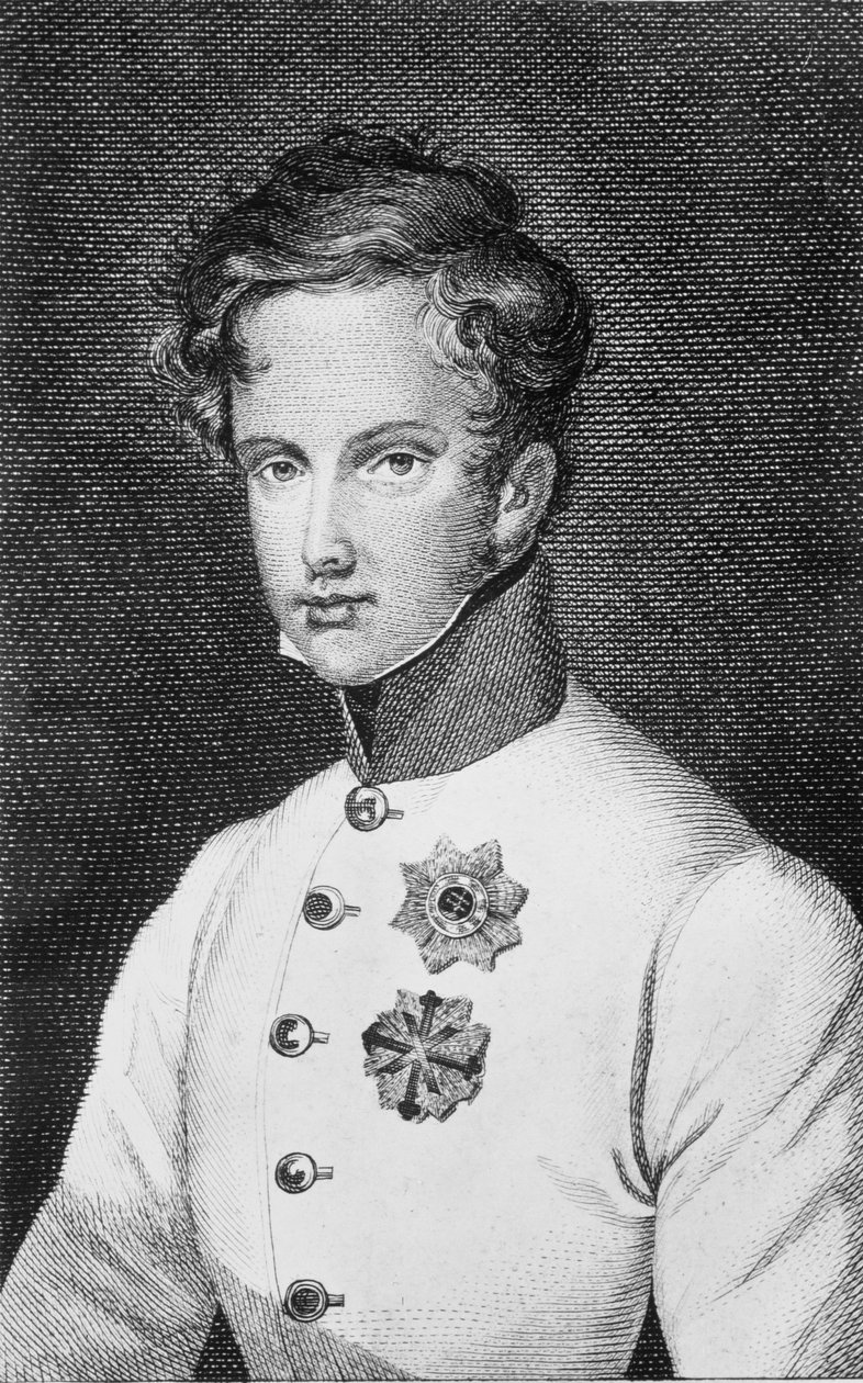 نابليون الثاني ، فرانسوا تشارلز جوزيف بونابرت (1811-1832) ابن نابليون بونابرت الأول (1769-1821) لاحقًا دوق الرايشتات (1818) c.1811-14 بواسطة المدرسة النمساوية