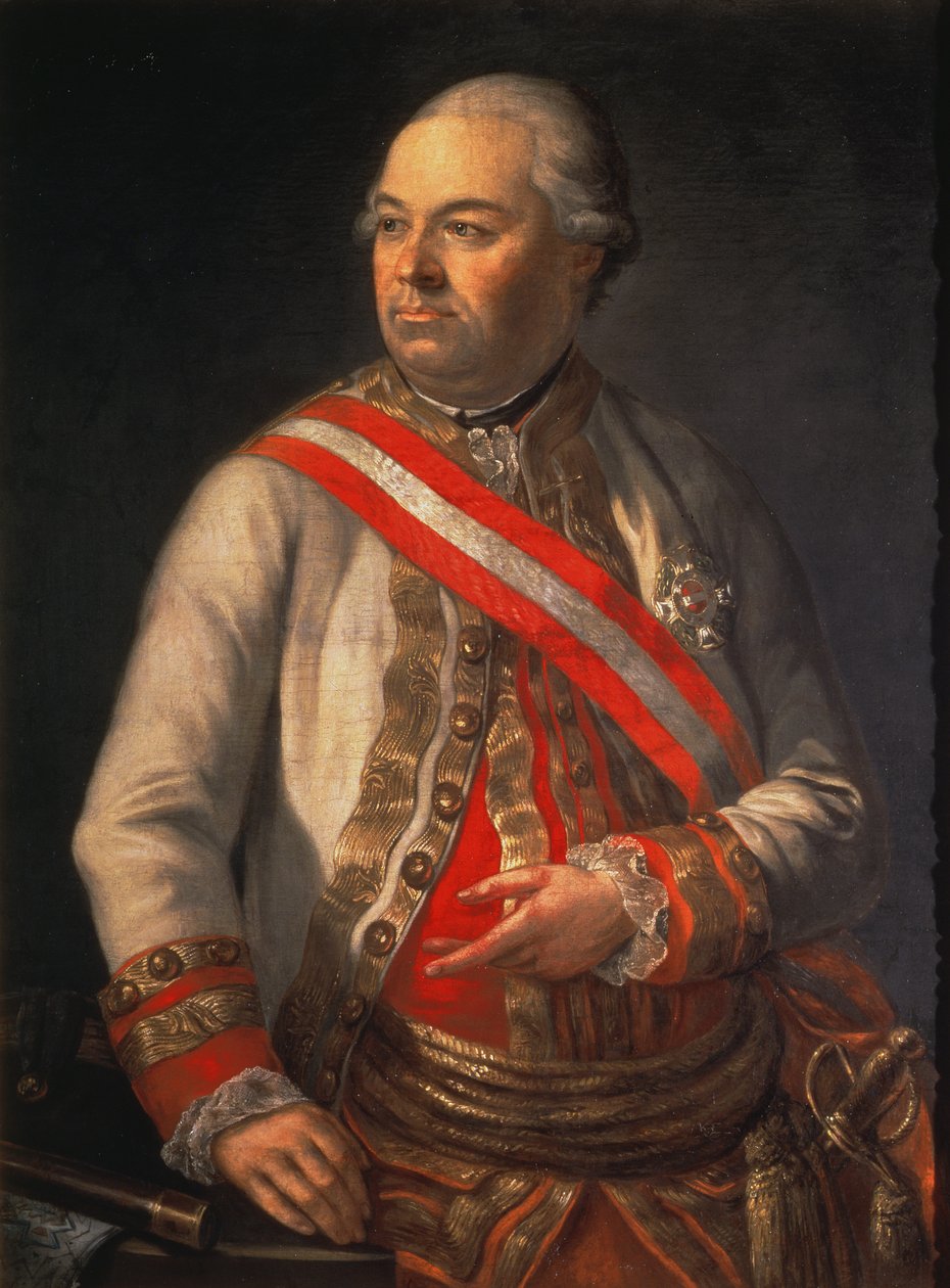 الكونت أندرياس هاديك فون فوتاك (1710-90) ، قائد الجيش النمساوي في الحملة ضد تركيا عام 1789 بواسطة المدرسة النمساوية