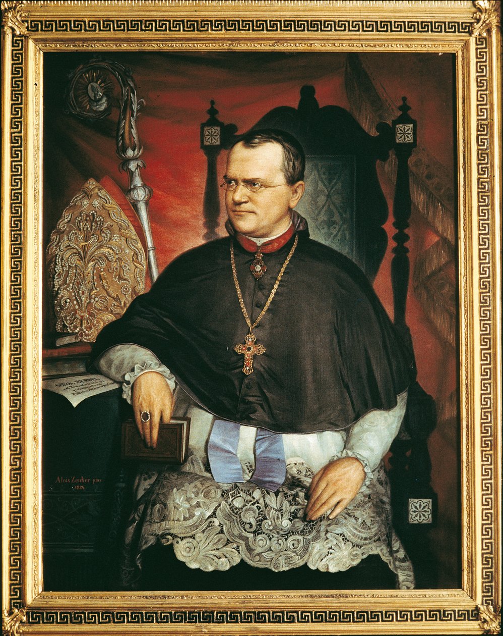 Gregor Mendel (oil on canvas) بواسطة المدرسة النمساوية