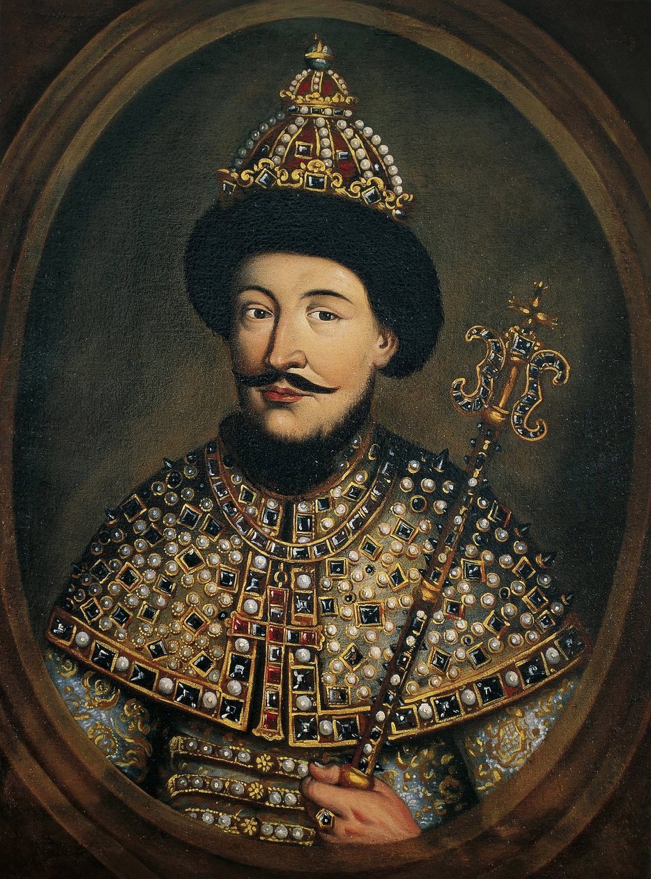 صورة لقيصر روسيا أليكسي الأول ميخائيلوفيتش ، المعروف باسم القيصر المسالم للغاية (1629-1676) - صورة القيصر الكسيس الأول ميخائيلوفيتش من روسيا (1629-1676) من قبل السيد النمساوي (نشط حوالي 1440-1450) بواسطة المدرسة النمساوية