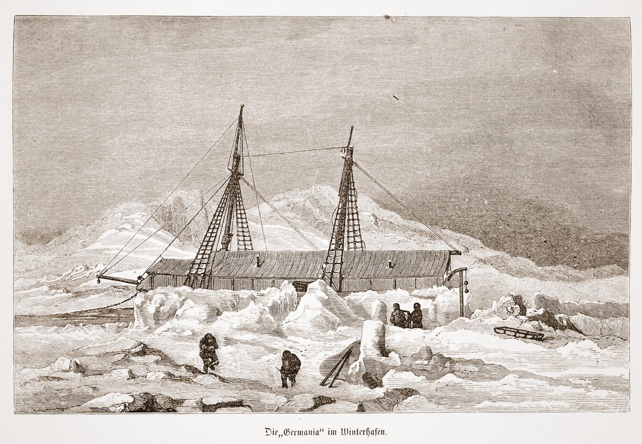 يرتدي الجرمانيا لفصل الشتاء ، 1876 بواسطة المدرسة النمساوية