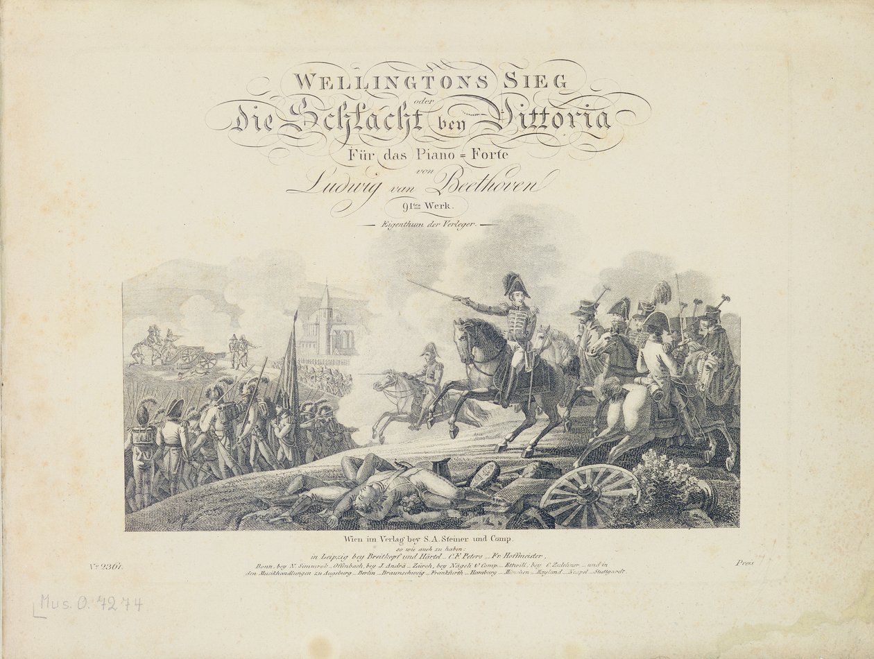 صفحة العنوان من Wellingtons Victory ، مرجع سابق. 91 ، نشرتها SA Steiner & Comp. ، فيينا بواسطة المدرسة النمساوية