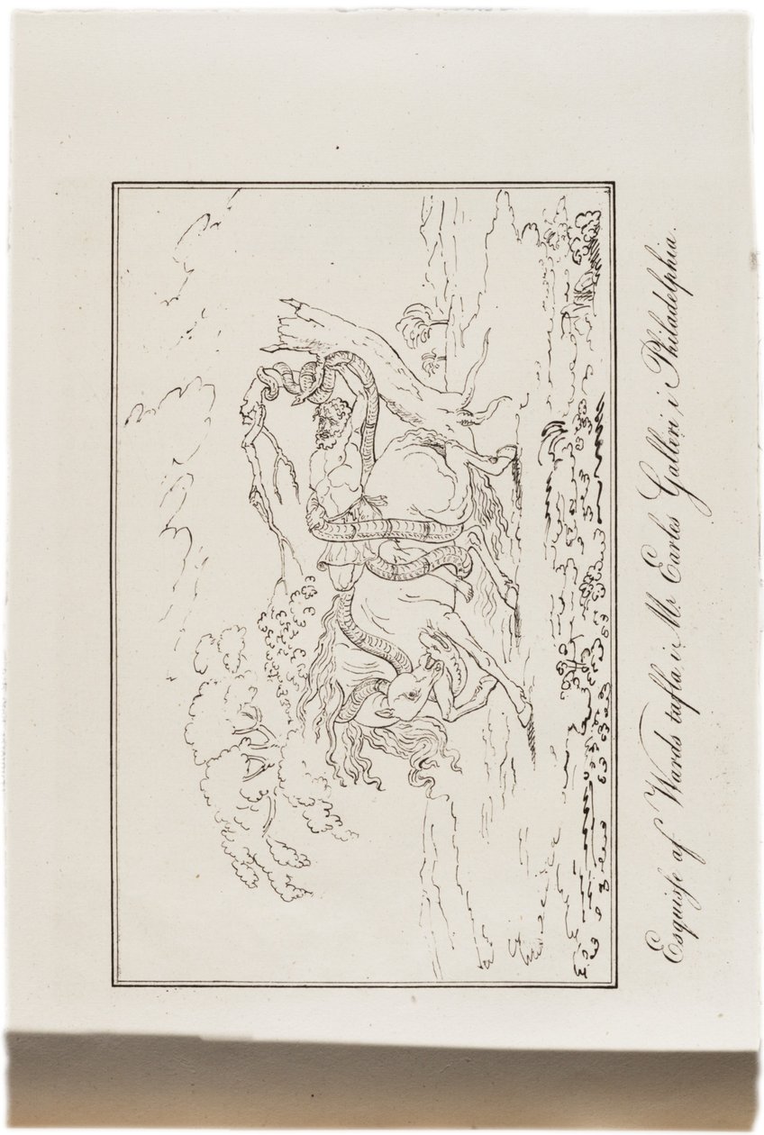 رسم لوحة وارد في معرض السيد إيرل ، فيلادلفيا ، من أطلس الولايات المتحدة ، 1824 بواسطة أكسل ليونارد كلينكوستروم