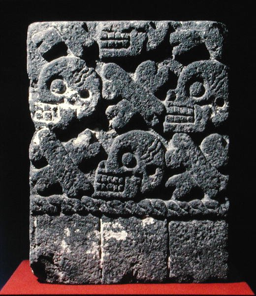 Tzompantli ، أواخر فترة ما بعد الكلاسيكية (1300-1521) (حجر) بواسطة ازتيك ازتيك