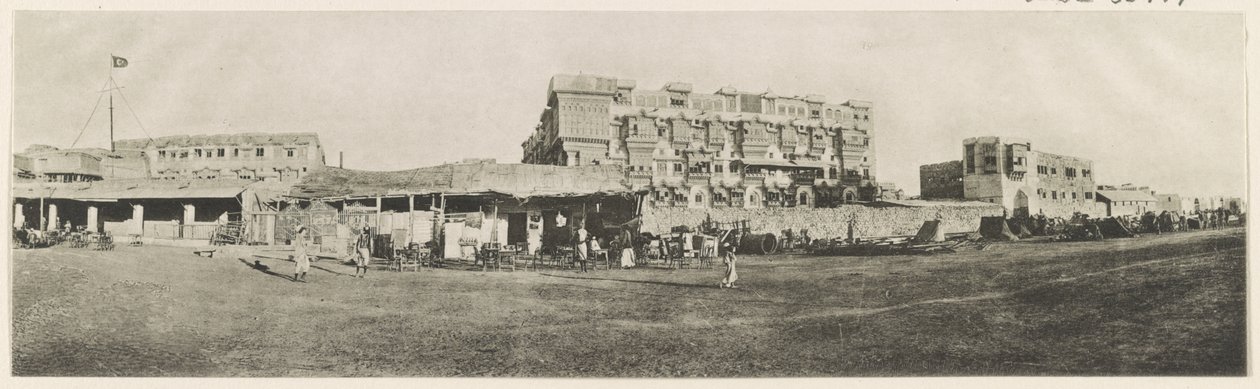 جدة: الجانب الغربي. 1914 (صورة بالأبيض والأسود) بواسطة 