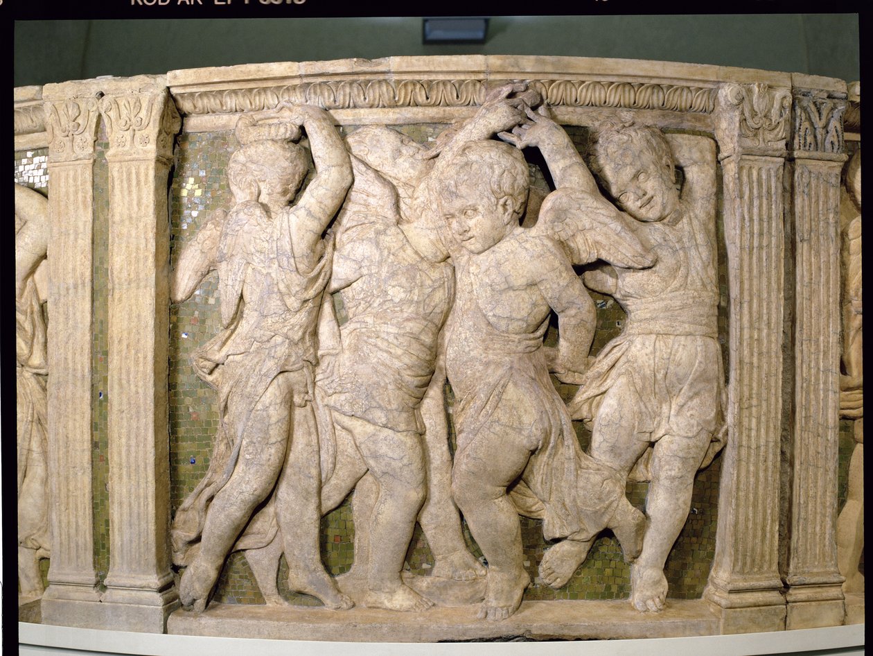 لوحة ما بعد الترميم رقم IV من المنبر الخارجي لكاتدرائية براتو بواسطة B. di Donatello و Michelozzo