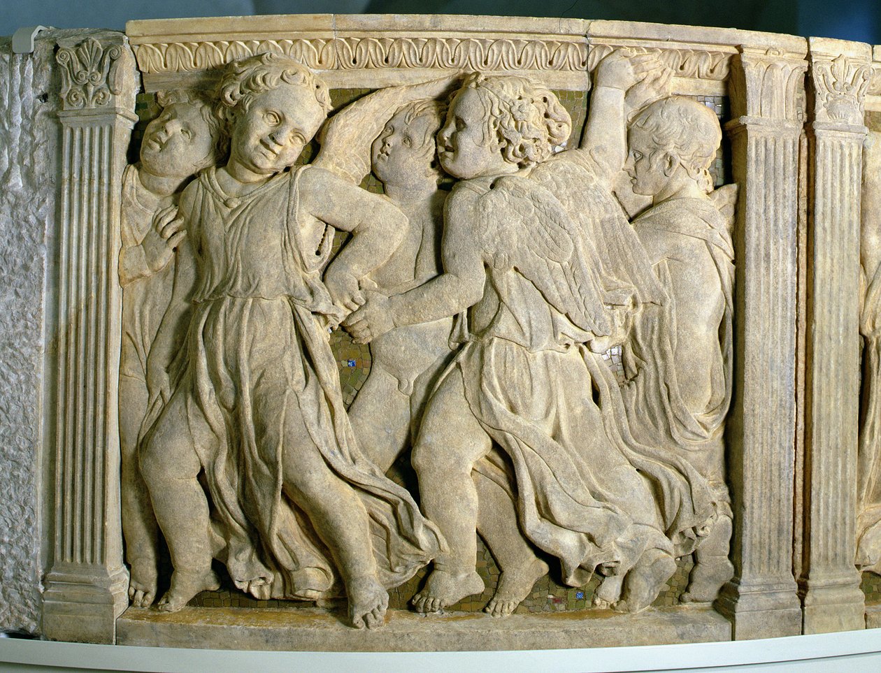 لوحة ما بعد الترميم رقم I من المنبر الخارجي لكاتدرائية براتو بواسطة B. di Donatello و Michelozzo