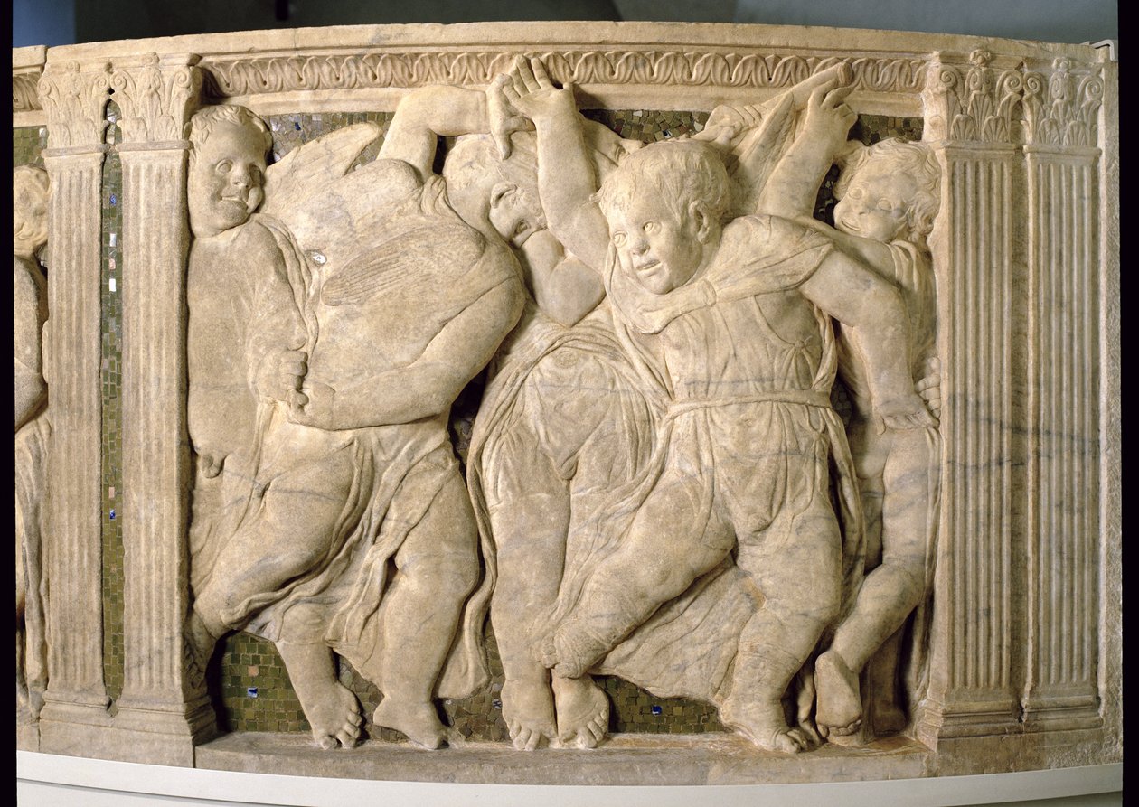 لوحة ما بعد الترميم رقم السابع من المنبر الخارجي لكاتدرائية براتو بواسطة B. di Donatello و Michelozzo