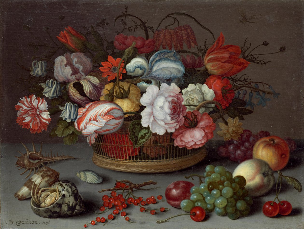 سلة الزهور ، ج .1622 بواسطة Balthasar van der Ast