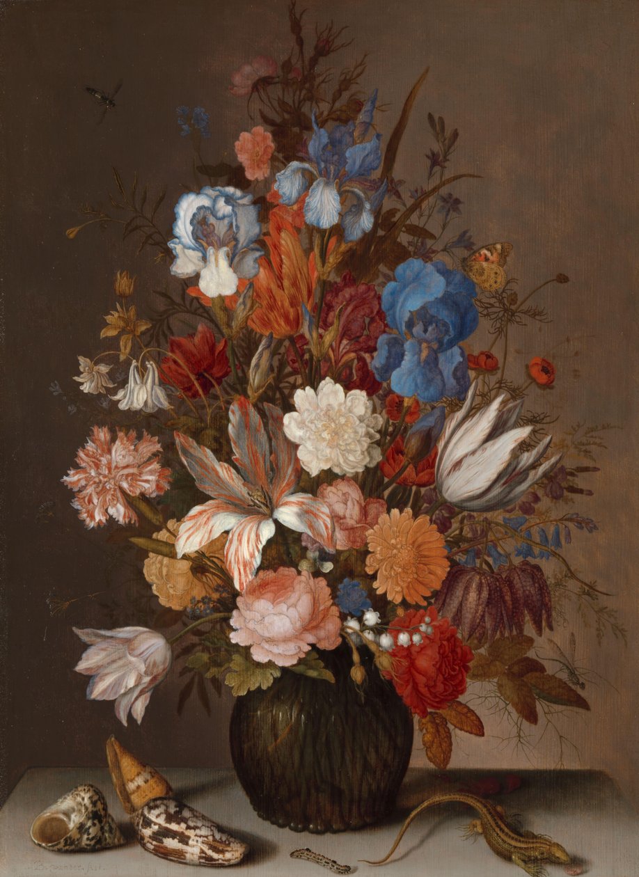 لا تزال الحياة مع الزهور بواسطة Balthasar van der Ast