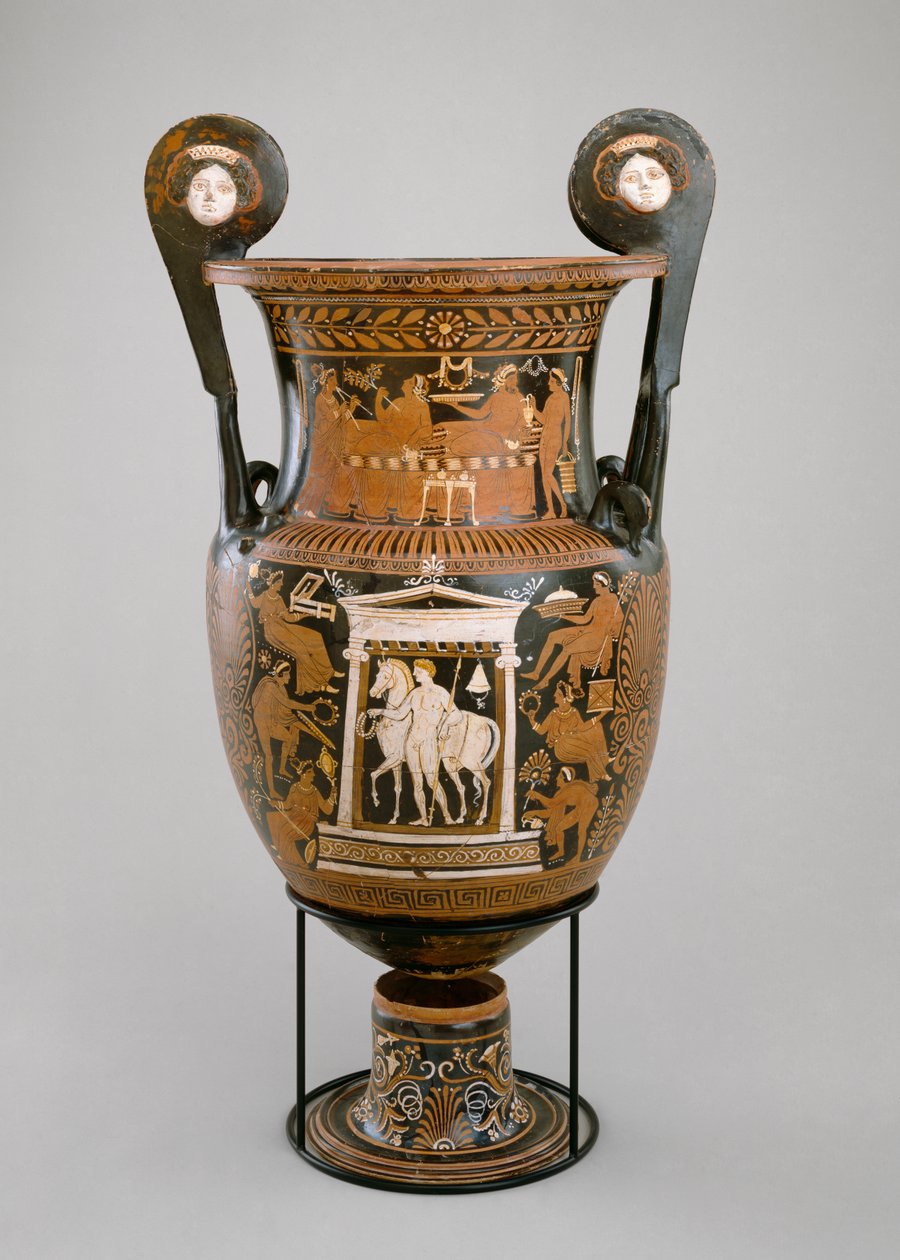 Volute krater ، بوليا ، 320-310 قبل الميلاد (الطين) (انظر أيضًا 321231) بواسطة بالتيمور رسام